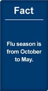 Fact: flu season is from October to May