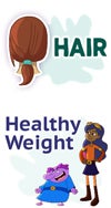 hair and healthy weight
