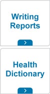 Writing reports and health dictionary