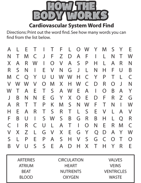htbw cardio wordsearch. This page was designed to be printed. We are working on creating an accessible version.