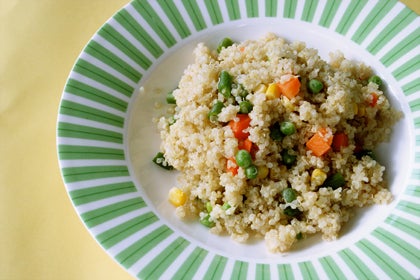 What's quinoa? Quinoa (say: keen-wah) is an alternative to pasta and rice. It has a lot of protein,