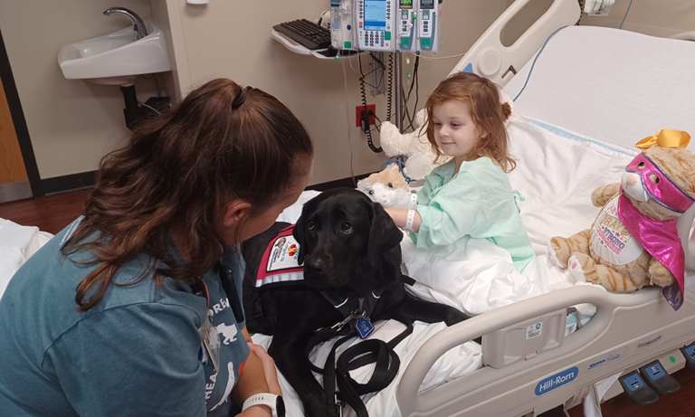 Elaina rings the bell