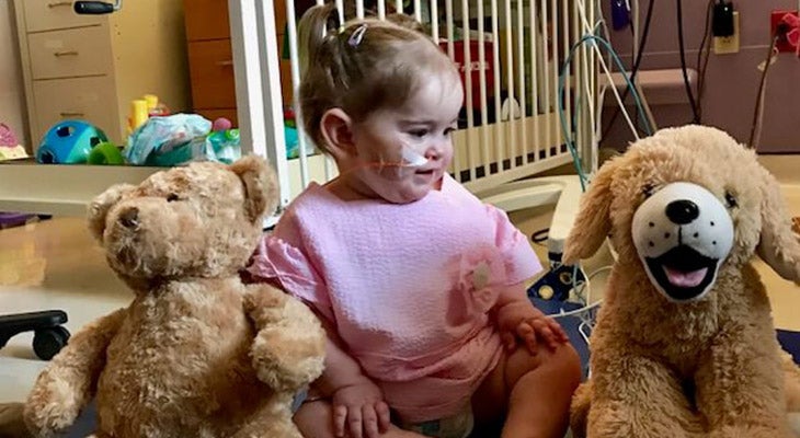 Sound of girl's heartbeat put into stuffed animals for her family | Norton  Children's Louisville, Ky.